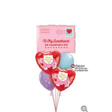 Bukiet 1672 Addressed with Love Qualatex #21085 24780-2 18100-2 50322 50322